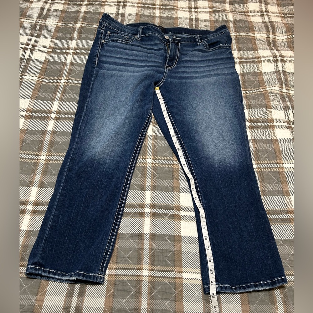 Virgo Dark Blue Straight Leg Jeans